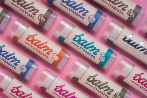 Lip Balm Packaging, Back To The 50s, Diy Gifts To Sell, San Luis Obispo California, Lip Balm Collection, Type Face, Small Business Packaging Ideas, Makeup Package, Skincare Packaging