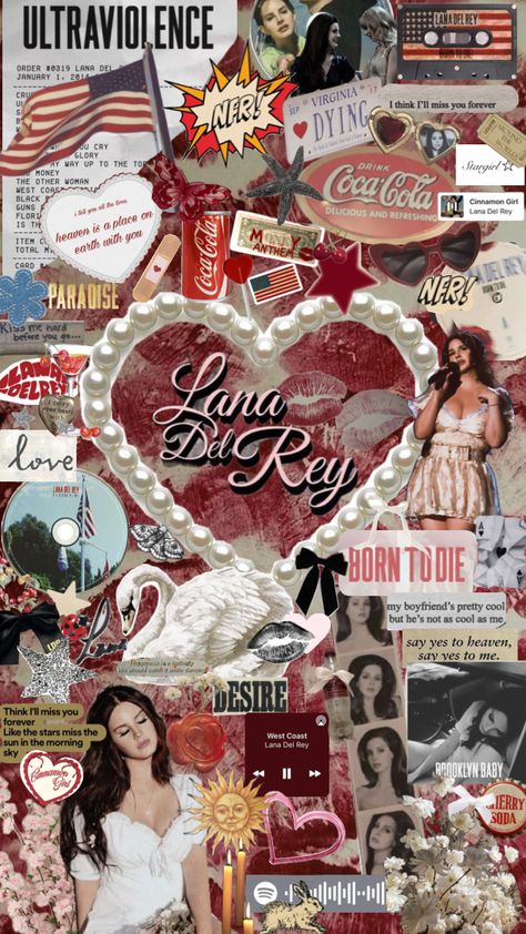 # Lana del Rey# I love her# fyp Ldr Wallpaper, Y2k Aesthetic Wallpaper, Lana Del Rey Art, Cute Home Screen Wallpaper, Cute Home Screens, Music Collage, Wallpaper Collage, Band Wallpapers, Cartoon Man