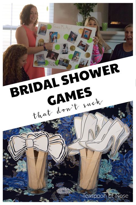 Bridal Shower Game Ideas, Bridal Shower Games Prizes, Shower Foods, Bridal Shower Games Funny, Backyard Bridal Showers, Shower Games Bridal, Dinner Planning, Bridal Party Games, Showers Ideas