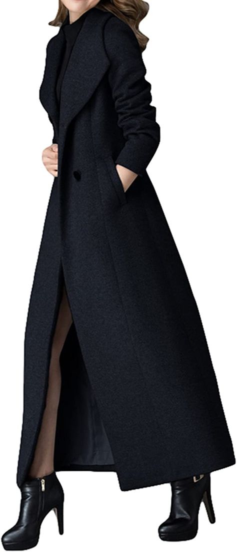 Wool Winter Coat, Long Black Coat, Winter Trench Coat, Long Coat Women, Wool Trench Coat, Long Wool Coat, Long Trench, Long Trench Coat, Womens Cashmere