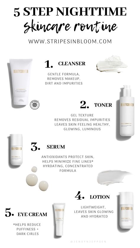 Nightly Skin Care Routine Bedtime, Good Skincare Routine For Teens, Clean Skincare Routine, Pre Makeup Skincare Routine, Face Cleaning Routine, Skincare Website, Night Time Skincare Routine, Night Skin Care, Night Skincare Routine