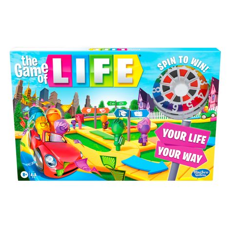 Tomorrow Buy The Game of Life Game, Family Board Game, For Ages 8+, Pegs Come In 6 Colors at Walmart.com Life Board Game, Best Family Board Games, Family Board Game, Life Game, The Game Of Life, Game Of Life, Indoor Games For Kids, Action Cards, Family Board