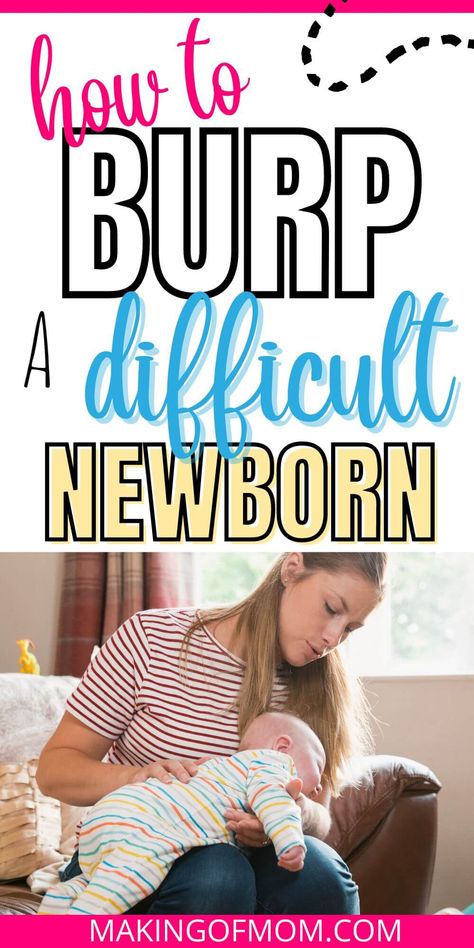 If you're struggling to burp a newborn that just won't burp, here are 9 positions you need to try to get out stubborn burps. Burp Newborn Tips, Best Way To Burp Newborn, Ways To Burp Newborn, Burping Positions Newborn, How To Burp Newborn, Burping Baby Tips, Baby Gas Relief Newborns, Burping A Newborn, Burp A Newborn