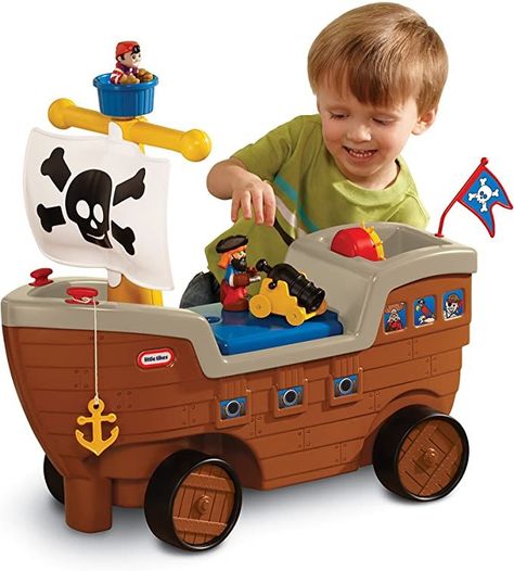 piratetoys toys kidstoy pirates piratelovers piratecollector pirates Pirate Ship Ride, Pirate Toys, Bateau Pirate, Kids Motor Skills, Little Tikes, Ride On Toys, Kids Ride On, Pirate Ship, Preschool Toys