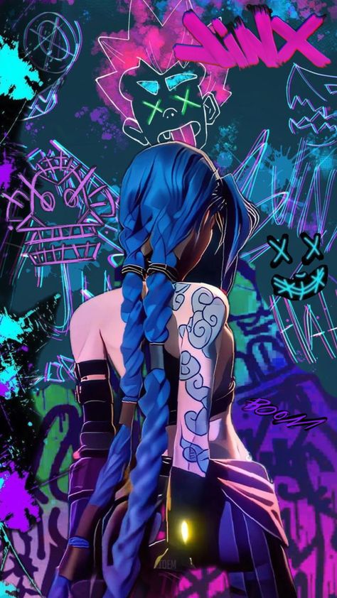 #arcane Arcane Pfp, Ekko League Of Legends, Arte Hippy, Sarada Cosplay, League Of Legends Poster, Get Jinx, 2560x1440 Wallpaper, Arcane Jinx, Jinx Arcane