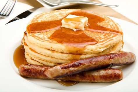 Pancake And Sausage, Yeast Pancakes, Brunch Pizza, German Potato Pancakes, Amish Bread, Recipes With Yeast, Potatoe Pancake Recipe, Ground Meat Recipes, Gluten Free Pancakes