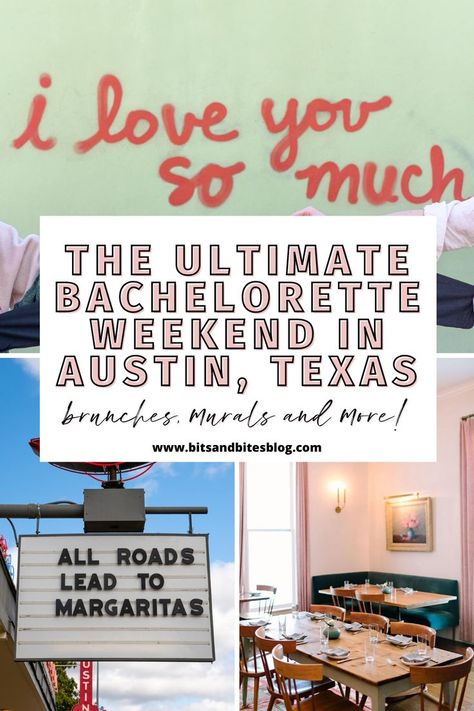 If you're planning a bachelorette party in Austin, Texas, here is your ULTIMATE guide. From cute brunch spots in Austin to murals in Austin for photo ops, I compiled all my tips and tricks into various Austin bachelorette party itinerary guides for you! Bachelorette In Austin Texas, Austin Bachelorette Itinerary, Bachelorette Party Themes Austin, Austin Tx Bachelorette Party Theme, Austin Bachelorette Party Itinerary, Bachelorette Party Austin Texas, Austin Texas Bachelorette Party Outfits, Austin Texas Bachelorette Party Theme, Austin Bachelorette Party Outfit