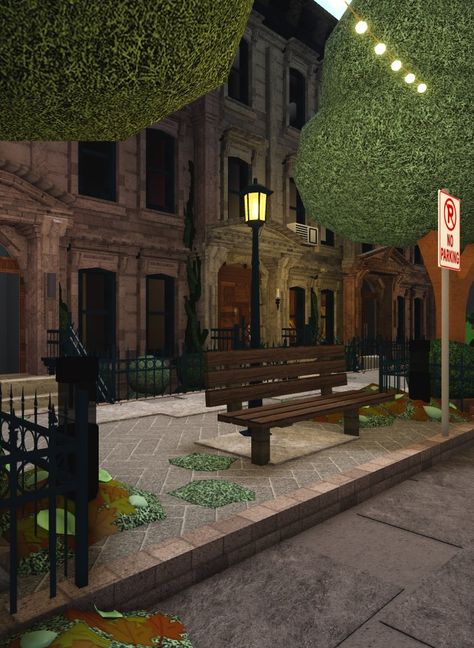 Helloween Wallpaper, Bloxburg House Ideas Exterior, House Plans With Pictures, New York Buildings, Roblox Image Ids, House Decorating Ideas Apartments, Small House Layout, Town Building, House Ideas Exterior