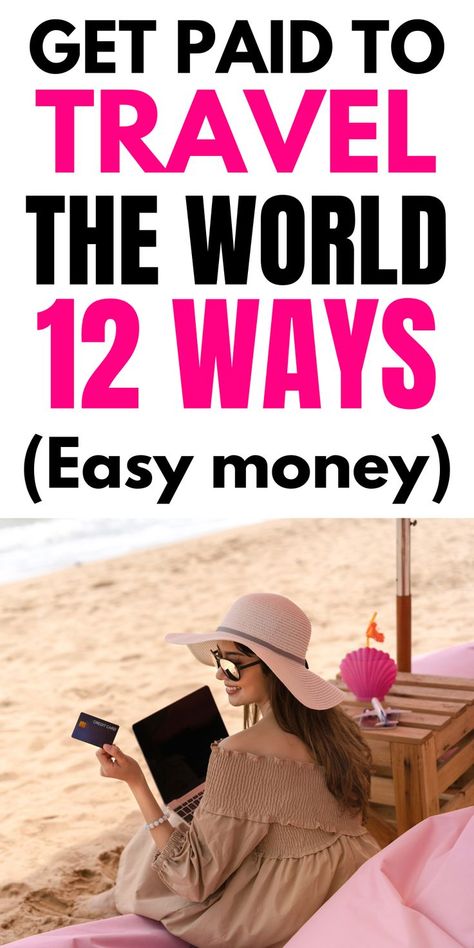 Discover 12 ways to get paid to travel, from freelancing to leading tours and becoming a travel videographer. If you've ever dreamed of traveling the world and getting paid for it, this article is for you. Explore opportunities to turn your passion for travel into a full-time career. #GetPaidToTravel #TravelJobs #EarnMoneyWhileTraveling Get Paid To Travel, Paid To Travel, Earn Money Fast, Job Help, Travel Jobs, Work Opportunities, Quick Cash, Extra Money Online, Social Media Jobs