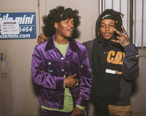 JID & Smino at AfroPunk ATL Kenny Mason, Smino Rapper Outfit, Smino Rapper Hairstyles, Gunna Aesthetic Pictures, Smino Rapper, Smino Fits, Smino Rapper Art, Gunna Rapper Aesthetic, Smino Rapper Fashion