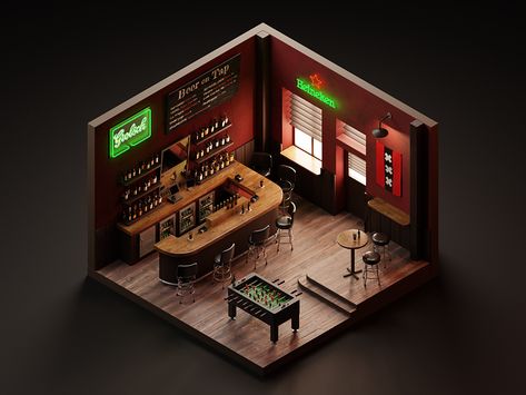 Sims 4 Bar Ideas, Sims 4 Bar, House Projects Architecture, Miniature Bar, Arcade Room, Pub Interior, Prop House, 3d Room, Latest Living Room Designs