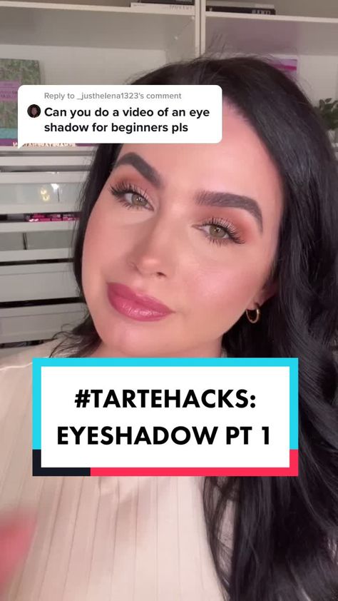 tarte cosmetics (@tartecosmetics) on TikTok: Reply to @_justhelena1323 This one is for all the #eyeshadow newbies! 💜 #tartehacks #beautyhack #eyeshadowtutorial #beautytips Tarte Amazonian Clay Eyeshadow Looks, Tarte Energy Palette Looks, Tart Eyeshadow Palette Looks, Maneater Palette Looks, Tarte Toasted Palette Looks, Tarte Eyeshadow Palette Looks, Tarte Toasted Palette, Tarte Eyeshadow, Tarte Lights Camera Lashes