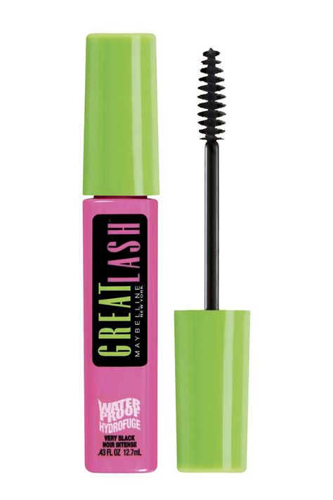 ​Maybelline Great Lash Waterproof Mascara  - ELLE.com Hypoallergenic Eye Makeup, Maybelline Great Lash, Hypoallergenic Mascara, Best Waterproof Mascara, Best Drugstore Mascara, Thickening Mascara, Diy Mascara, Drugstore Mascara, Maybelline Mascara