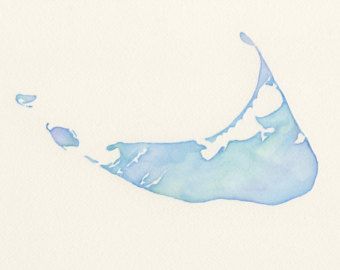 Original Nantucket Island Watercolor Painting Nautical Iphone Wallpaper, Tuckernuck Island, Letter Greetings, Island Watercolor, Island Cottage, Stationary Ideas, England Beaches, Nantucket Island, Dream Beach Houses