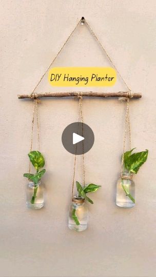 82K views · 7.1K reactions | DIY Wall Hanging Mini Planter.
I made this planter by using old mini glass bottles.
Let me know if you have any questions. 😊
.
.
.
#diyplanter #hangingplanter #diy #reuse #plantdecor #sustainableart #enviromentallyfriendly #creativeideas #wastetoart | Bloomy | sagar636 · Original audio Hanging Glass Bottles Diy, Diy Glass Bottle Crafts Ideas, Mini Bottle Crafts, Hanging Bottles, Bottle Planters, Small Wine Bottles, Hanging Glass Planters, Bottle Hanging, Plant In Glass