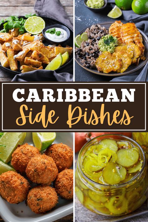 Bring the taste of the tropics to your dinner table with these easy Caribbean side dishes. From Cuban black beans to green plantains, they're crazy-good. Caribbean Side Dishes, Green Plantains, Cuban Black Beans, Carribean Food, Cuban Dishes, Jamaican Dishes, Tropical Food, Caribbean Cuisine, Island Food