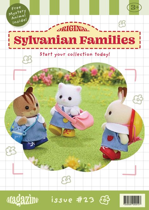 Sylvanian Families/ Calico Critters cute magazine cover #graphicdesign #poster #typography #illustrator #photoshop #adobe #behance #itsnicethat #sylvaniananimals #slyvanianfamilies #calicocritters #magazinecover Club Day Poster, Sylvanian Families Printables, Calico Critters Poster, Sylvanian Families Poster, Family Design Illustration, Cute Typography Design, Cute Magazine Cover, Family Poster Design, Cute Room Posters