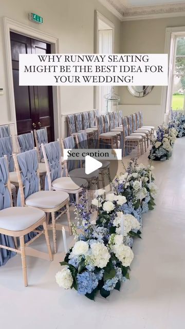 Meg | Bridal stylist and wedding content creator on Instagram: "Iconic set up! Here’s why👇🏼 First of all, how chic is seating this way? It’s elegant and modern and basically all angles are covered You get your runway moment, everyone can see you and you can see everyone This way, all your guests see you make your entrance, no twisting around and no awkward angles caught on camera With traditional seating, back of heads are the first thing you see… then your guests are like meerkats popping their heads up and looking around to catch a glimpse of you Having a runway seating arrangement means you get the picture perfect set up. It makes sure there are no back of heads or obstructing views as you walk down the aisle. This way, your photographer can capture the room and ceremony witho Wedding Ceremony Runway Seating, Unique Wedding Ceremony Seating, Runway Wedding Seating, Runway Seating Wedding Ceremony, Runway Seating Wedding, Runway Wedding Aisle, Wedding Ceremony Seating Arrangement, Ceremony Seating Arrangements, Wedding Ceremony Seating Ideas