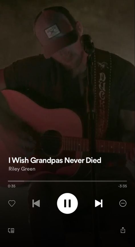 Riley Green Quotes, I Wish Grandpas Never Died, Riley Green, Green Music, Green Quotes, Music Album Covers, Soul Music, Music Album, Song Quotes