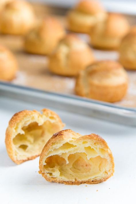 Choux Pastry Recipe, Profiteroles Recipe, Eclair Recipe, Cream Puff Recipe, Pastry Recipe, Puff Recipe, Gourmet Chef, Choux Pastry, Puff Pastry Recipes