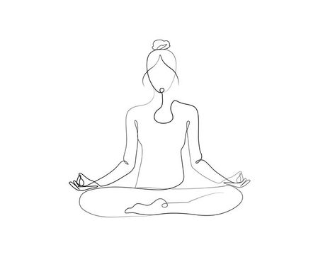 https://www.fiverr.com/share/gdYE99 Healing Line Art, Line Art Spiritual, Yoga Line Drawing, Yoga Line Art, Figure Tattoo, Artline Drawing, Meditation Drawing, Meditation Illustration, Balance Poster