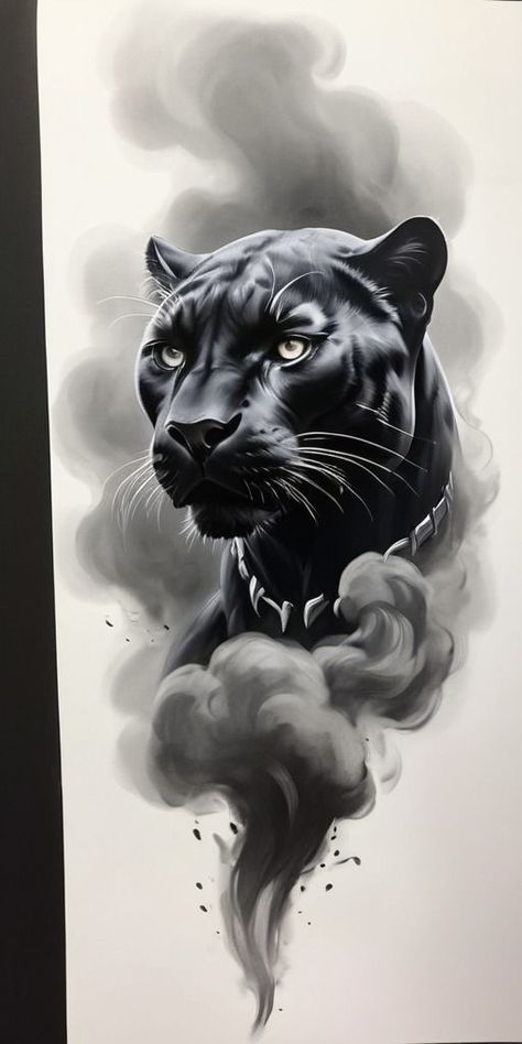 Cover Up Tattoo Design, African Warrior Tattoos, Black Panther Tattoo, Best Cover Up Tattoos, Jaguar Tattoo, African Tattoo, Lion Tattoo Sleeves, Panther Tattoo, Panther Art