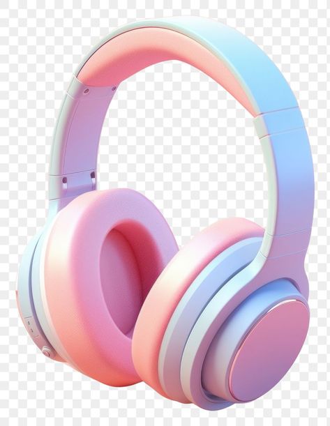 Headphones Y2k, Headset Png, Headphone Png, 3d Headphones, Headphones Png, Headphones Pink, Asthetic Picture White And Black, Wearing Headphone, Asthetic Picture