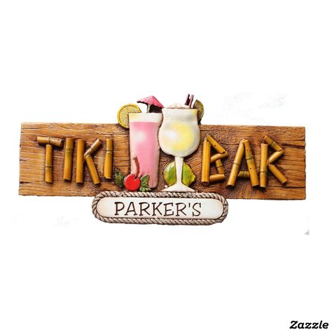 Tikki Bar, Tiki Signs, Business Promotional Gifts, Beach Signs Wooden, Tiki Bar Signs, Tiki Bar Decor, Tiki Art, Bar Logo, Beachy Decor