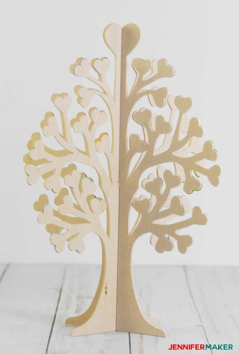 Undecorated bare basswood 3D family tree Tree From Paper, Jennifer Maker, Capital Campaign, Family Tree Project, Family Tree Template, Tree Centerpieces, Cricut Tutorials, Free Patterns, Family Tree