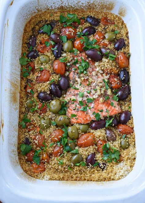 slow cooker salmon and quinoa Salmon And Quinoa, Quinoa Salmon, Crockpot Salmon, Roasted Broccoli And Carrots, Slow Cooker Salmon, Shrimp And Quinoa, Salmon Quinoa, Greek Potatoes, Mediterranean Diet Meal Plan