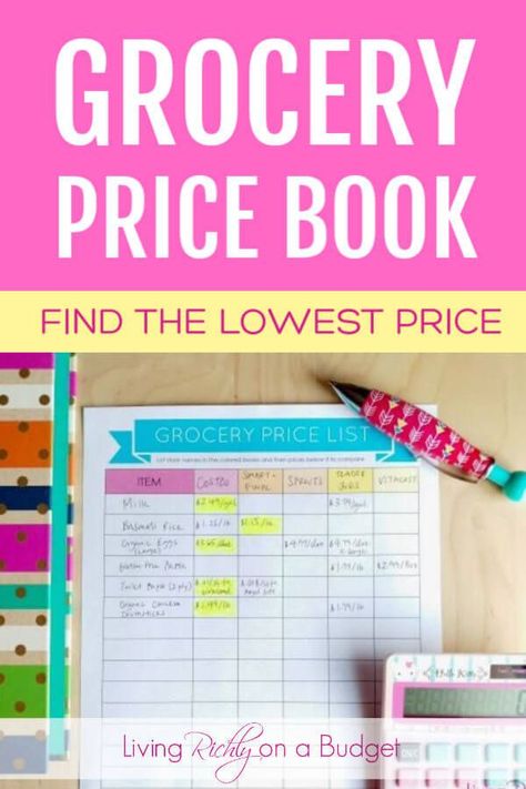 Use this grocery price list printable to comparison shop and find the lowest price on food and items you buy the most. Save money and cut your food budget by being smart about grocery shopping. #frugalliving #savemoney #pricecomparisonprintable #grocerypricelisttemplate #savemoneytips #moneysavingtips Grocery Price Tracker, Grocery Price Book Printable, Grocery Price Book, Grocery Price List, Money Journal, Food Inventory, How To Start Couponing, Household Notebook, Couponing 101