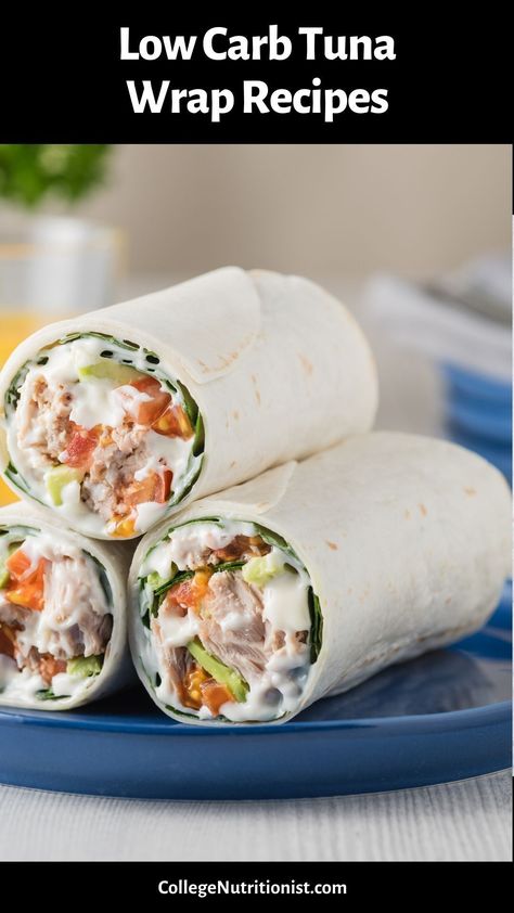 Fuel your day with easy and healthy tuna wraps! Versatile, low-calorie, and packed with flavor. Create your perfect combo – flour tortillas or lettuce wraps, your choice of condiments, veggies, and cheese. Discover a variety of scrumptious tuna wrap recipes to enjoy on-the-go. Elevate your snack game today! Tortilla Tuna Wraps, Tuna Wrap Recipe Healthy Low Carb, Tuna Tortilla Wrap, Tuna Wrap Recipe Healthy, Low Calorie Tuna Recipes, Tuna Wrap Recipe, Healthy Tortilla Wraps, Tuna Wraps Recipes, Tuna Wraps