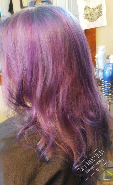 Vivid haircolor Light Purple Pink Hair, Pastel Magenta Hair, Pink Purple Blonde Hair, Light Pink Purple Hair, Light Pink And Purple Hair, Lavender Pink Hair, Light Purple Highlights, Purple Hair Light, Pink And Lavender Hair