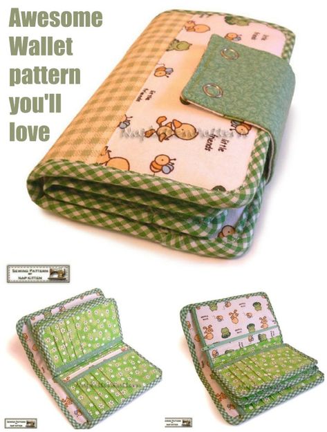 Billfold Wallet Pattern, Fabric Wallets Diy Free Pattern, How To Sew A Wallet, Diy Wallet Pattern Free, Sew A Wallet, Diy Wallet Pattern, Wallet Pattern Free, Note Pouch, Long Wallet Pattern