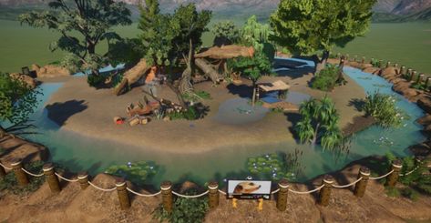 Zoo Habitats Design, Planet Zoo Habitat Ideas, Planet Games, Zoo Boo, Zoo Games, Zoo Inspiration, Zoo Map, Zoo Crafts, Zoo Tycoon