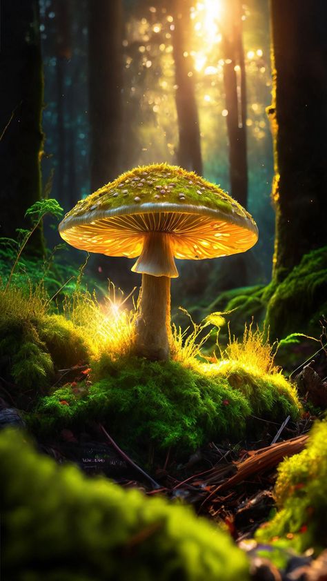 free wallpapers 4K mushroom, grass, trees, greens, forest, art for mobile and desktop Wallpaper Mushroom, Nature 4k, Mushroom Pictures, Mystical Forest, Fantasy Forest, Cute Friend Pictures, Forest Art, Mushroom Art, Magical Forest