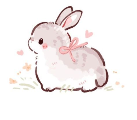 Bunny Pfp Drawing, Kawaii Bunny Art, Cute Pp, Aesthetic Business, Bunny Drawing, Animal Doodles, Kawaii Illustration, Cute Animal Drawings Kawaii, Bunny Art