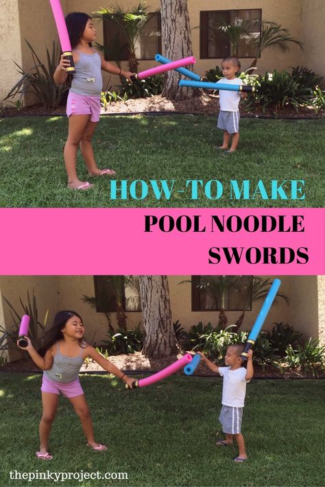 Pool Noodle Swords How To Make, Pool Noodle Swords, Armor Of God Lesson, Pirate Week, Mermaid Pirate Party, Power Ranger Party, Summer Kid, Lisa Aesthetic, Knight Party