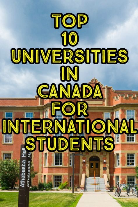 The Video lists the Top 10 Universities in Canada for International Students. These top Canadian universities have been ranked as one of the best universities in the country and also in the world. Be sure to check out the information in the video. The video also provides the academic requirements for students to get into those universities. Canada Universities, Canada University, University In Canada, Universities In Canada, Best Universities, Canadian Universities, Study In Canada, American States, Canada City