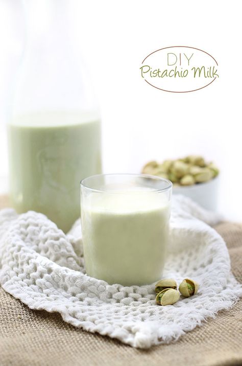 Change up your usual almond milk with this easy DIY Pistachio Milk recipe! Just soak, blend and strain to pistachio milk perfection. I love this recipe with a latte! Healthy Trail Mix, Pistachio Milk, Vegan Milk, Dairy Free Milk, Strawberry Smoothie, Nut Milk, Milk Recipes, Trail Mix, Clean Eating Snacks