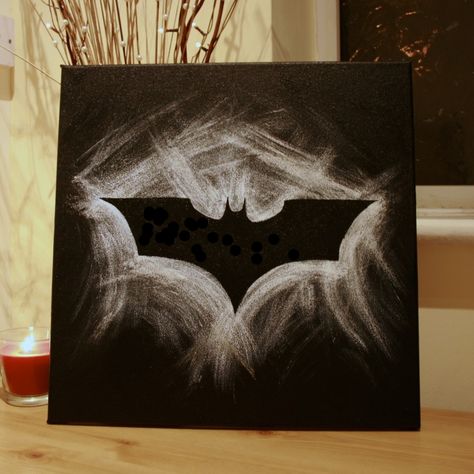 Boy Beds, Batman Ideas, Drawing Batman, Superhero Sketches, Batman Painting, Art Mini Toile, صفحات التلوين, Paper Wreath, Simple Canvas Paintings