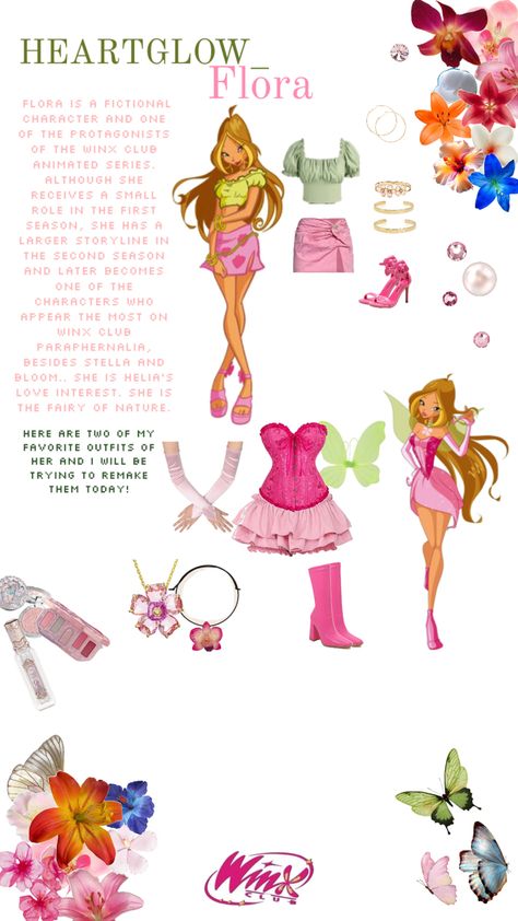 Flora Winx Club Outfit, Flora Winx Club, Pretty Halloween Costumes, Club Outfit, Halloween Inspo, Halloween Inspiration, Halloween Looks, Winx Club, Club Outfits