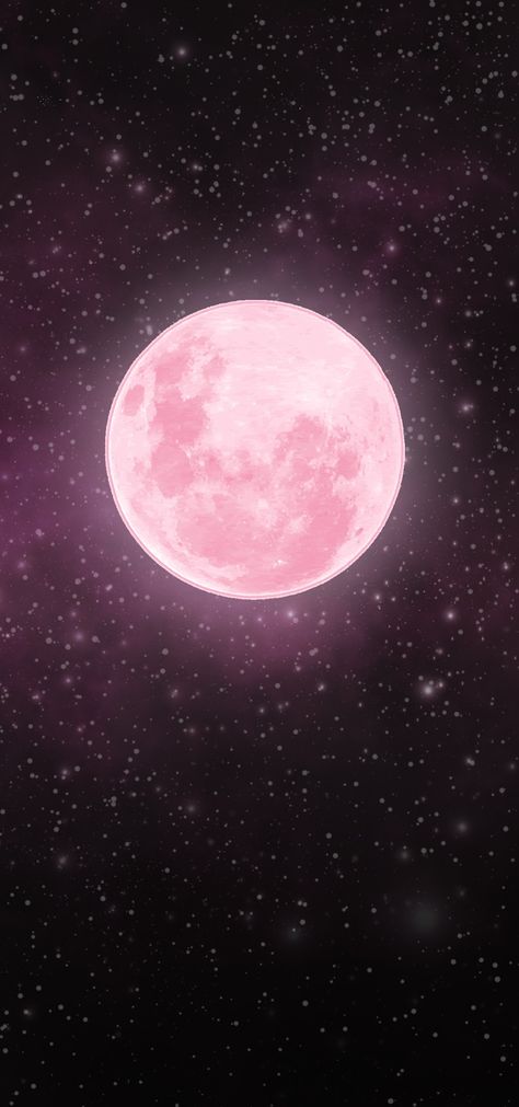 Moon,pink,stars,nightsky Moon Iphone Wallpaper, Pink Moon Wallpaper, Blue Moon Tattoo, Iphone Wallpaper Stars, Pink Wallpaper Desktop, Moon And Stars Wallpaper, Wallpaper Moon, Pink Galaxy, Moon Wallpaper