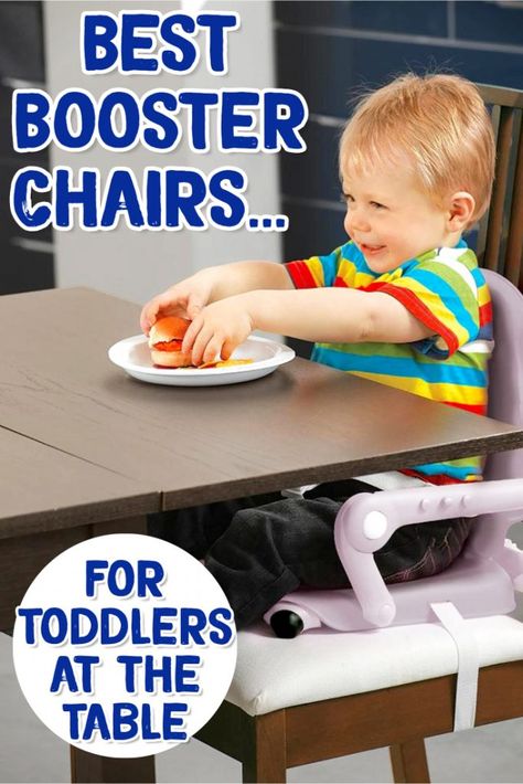 Booster Seats - Best Booster Chairs for Toddlers at the Table - at home OR on the go! Mom Must Haves, Toddler Booster Seat, Booster Chair, Booster Seats, Toddler Schedule, Toddler Essentials, Dad Advice, Toddler Table, Toddler Chair