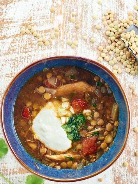 Lentil Soup Crockpot, Vegetarian Chili Crock Pot, Chicken Lentil Soup, Best Lentil Soup Recipe, Lentil Recipes Healthy, Slow Cooker Lentil Soup, Chicken Soup Crockpot, Chicken Lentil, Chicken Crockpot Recipes Healthy