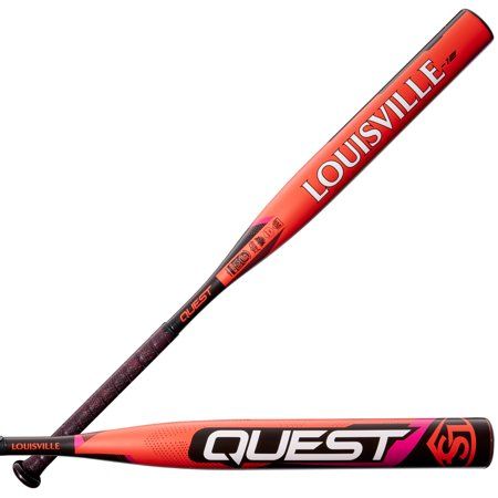 Built for elite swing speed, the 2022 quest (-12) fastpitch bat from Louisville Slugger features a 100% performance alloy barrel for maximum control and plate coverage. The durable one-piece construction of quest offers a stiff feel through the zone and better energy transfer, and the ultra-balanced swing weight is perfect for players focused on making contact. Size: 29 inch. Color: Black. Softball Bats Fastpitch, Wilson Sporting Goods, Slow Pitch Softball, Softball Bat, Softball Bats, Baseball Gear, Louisville Slugger, Energy Transfer, Batting Gloves