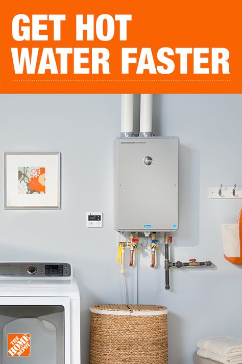 The Home Depot has everything you need for your home improvement projects. Click to learn more and shop water heaters. Interior Design Your Home, Gas Water Heater, Home Fix, Water Heaters, Magic Box, Tankless Water Heater, Diy Home Repair, Contact Form, Tiny House Living