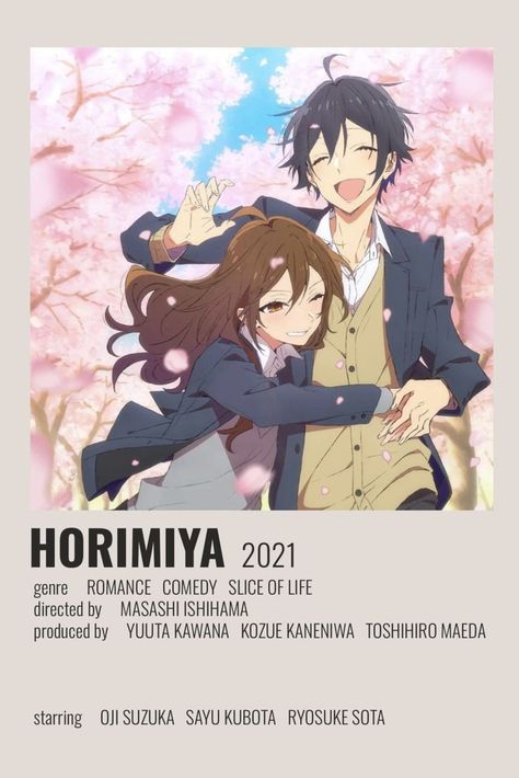 ☆ Minimalist/alternative "Horimiya" anime poster ☆ Check out my "Anime Posters" board! Anime Recs, List Anime, Polaroid Posters, Shojo Anime, Best Romance Anime, Japanese Animated Movies, Film Posters Minimalist, Poster Anime, Minimalist Posters