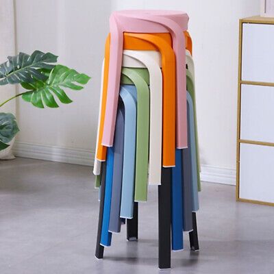 Set of 10 Plastic Stacking Stools Space Saving Stackable Kitchen Dining Chairs | eBay Chair Stool, Kitchen Dining Chairs, Stacking Chairs, Stackable Chairs, Kitchen & Dining Chairs, Easy Storage, Recycled Plastic, Garden Furniture, Stools