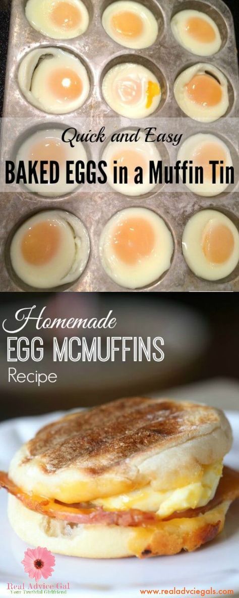 Breakfast Buffet Recipes, Eggs In A Muffin Tin, Egg Mcmuffin Recipe, Kid Muffins, Prepare Breakfast, Eggs In Muffin Tin, Egg Mcmuffin, Breakfast For A Crowd, Healthy Brunch